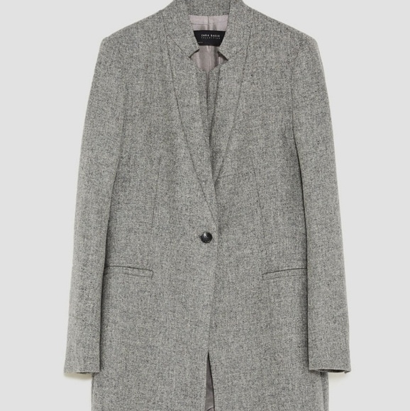 zara double lapel frock coat